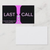 Sjabloon visitekaartje Roze en diamanten (Voorkant / Achterkant)