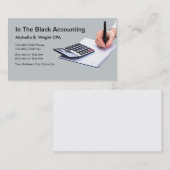 Sjabloon Visitekaartjes accountant (Voorkant / Achterkant)