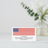 SJABLOON visitekaartjes bedrijf onder Amerikaanse  (Staand voorkant)