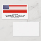 SJABLOON visitekaartjes bedrijf onder Amerikaanse  (Voorkant / Achterkant)