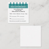 Sjabloon Visitekaartjes medische benoeming Afsprakenkaartje (Voorkant / Achterkant)