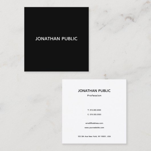 Sjabloon Visitekaartjes Professioneel, modern (Voorkant / Achterkant)