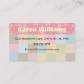 Sjabloon visitekaartjes voor dagverzorging (Achterkant)