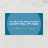 Sjabloon Visitekaartjes voor moderne apparaatrepar (Achterkant)