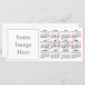 sjabloon vlakke Kaart 2020 kalenderdagen (Voorkant / Achterkant)