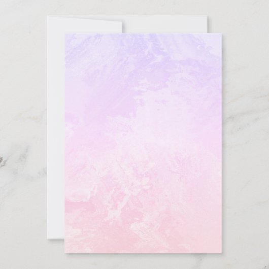 Sjabloon Vloervorm foto Waterverf pasta Kaart (Achterkant)