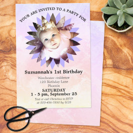 Sjabloon Vloervorm foto Waterverf pasta Kaart