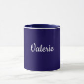Sjabloon, Voeg Eigen Tekst Toe, Marineblauw, Mok (Midden)