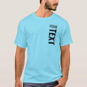 Sjabloon Voeg hier tekst toe Trendy Mannen Blue Ho T-shirt (Voorkant)