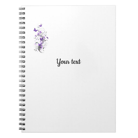Sjabloon, voeg uw eigen tekst toe, notitieboek (Voorkant)