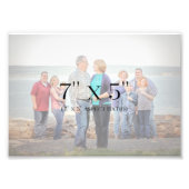 Sjabloon voor 7 x5 familiefoto's foto afdruk (Voorkant)