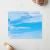 Sjabloon voor aangepaste blauwe hemel witte wolken (Voorkant / Achterkant in situ)