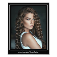 Sjabloon voor acteursheadshot 8x10 rand acterende