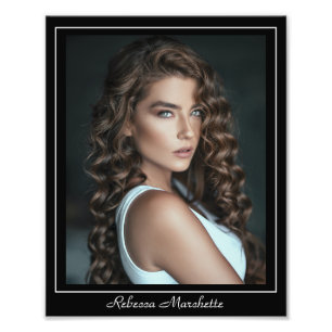 Sjabloon voor acteursheadshot 8x10 rand acterende foto afdruk