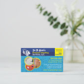 Sjabloon voor afwasmachine en reiniging van de dru afsprakenkaartje (Staand voorkant)