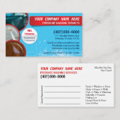 Sjabloon voor afwasmachine en reiniging van de dru afsprakenkaartje (Voorkant / Achterkant)