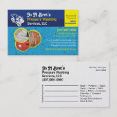 Sjabloon voor afwasmachine en reiniging van de dru afsprakenkaartje (Voorkant / Achterkant)