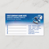 Sjabloon voor afwasmachine en reiniging van de dru afsprakenkaartje (Achterkant)