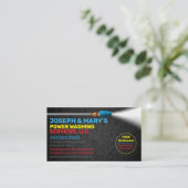 Sjabloon voor afwasmachine en reiniging van de dru visitekaartje (Staand voorkant)