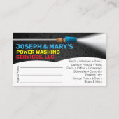 Sjabloon voor afwasmachine en reiniging van de dru visitekaartje (Achterkant)