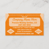 Sjabloon voor afwasmachine en reiniging van de dru visitekaartje (Voorkant)