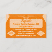 Sjabloon voor afwasmachine en reiniging van de dru visitekaartje (Voorkant)