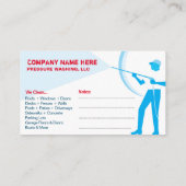 Sjabloon voor afwasmachine en reiniging van de dru visitekaartje (Achterkant)