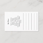 Sjabloon voor afwasmachine en reiniging van de dru visitekaartje (Achterkant)