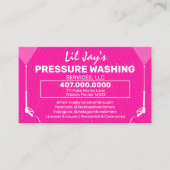 Sjabloon voor afwasmachine en reiniging van de dru visitekaartje (Voorkant)