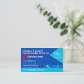 Sjabloon voor afwasmachine en reiniging van de dru visitekaartje (Staand voorkant)