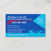 Sjabloon voor afwasmachine en reiniging van de dru visitekaartje (Voorkant)