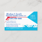 Sjabloon voor afwasmachine en reiniging van de dru visitekaartje (Voorkant)