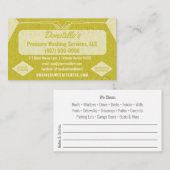 Sjabloon voor afwasmachine en reiniging van de dru visitekaartje (Voorkant / Achterkant)