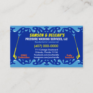 Sjabloon voor afwasmachine en reiniging van de dru visitekaartje