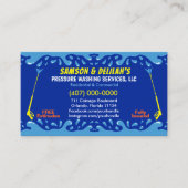 Sjabloon voor afwasmachine en reiniging van de dru visitekaartje (Voorkant)