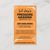 Sjabloon voor afwasmachine en reiniging van de dru visitekaartje (Voorkant)