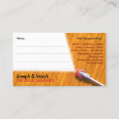 Sjabloon voor afwasmachine en reiniging van de dru visitekaartje (Achterkant)