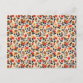 Sjabloon voor ansichtkaart met teddybeerliefde briefkaart (Achterkant)