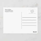 Sjabloon voor ansichtkaart van schildersdiensten briefkaart (Achterkant)