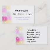 Sjabloon voor artistiek profiel of visitekaartje (Voorkant / Achterkant)