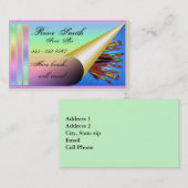 Sjabloon voor artistieke visitekaartjes (Voorkant / Achterkant)