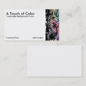 Sjabloon voor artistieke visitekaartjes (Voorkant / Achterkant)