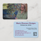 Sjabloon voor artistieke visitekaartjes (Voorkant / Achterkant)