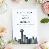 Sjabloon voor AUSTIN Dallas Save the Date Kaart