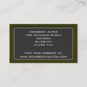 Sjabloon voor automatische handelskaarten 1 visitekaartje (Achterkant)