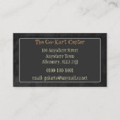 Sjabloon voor automatische handelskaarten 6 visitekaartje (Achterkant)