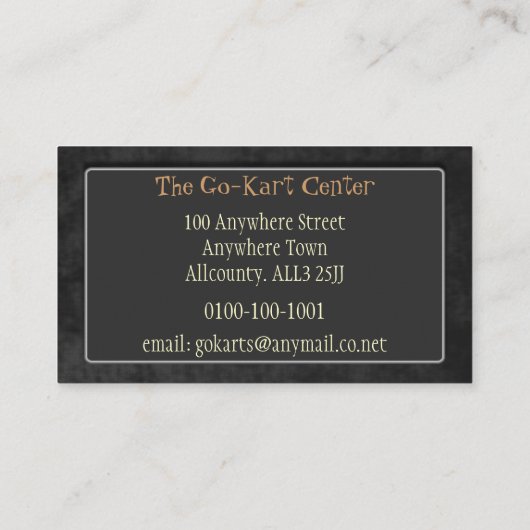 Sjabloon voor automatische handelskaarten 6 visitekaartje (Achterkant)