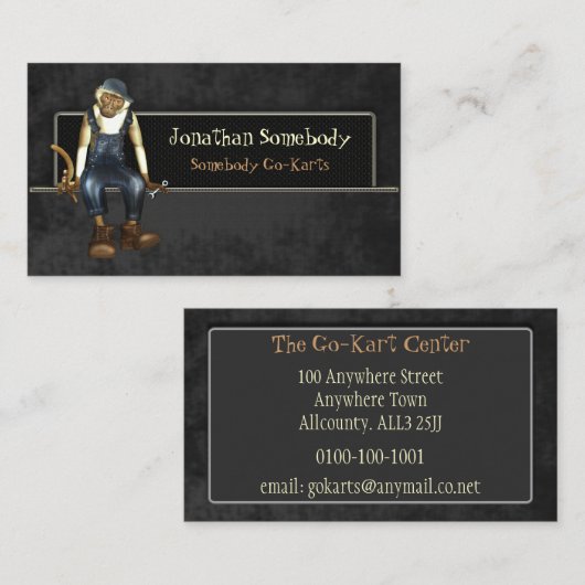 Sjabloon voor automatische handelskaarten 6 visitekaartje (Voorkant / Achterkant)