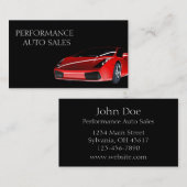 Sjabloon voor automatische verkoop van prestaties  visitekaartje (Voorkant / Achterkant)