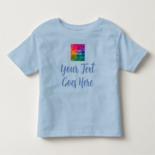 Sjabloon voor babygeschenk Eigen afbeelding upload Kinder Shirts (Voorkant)